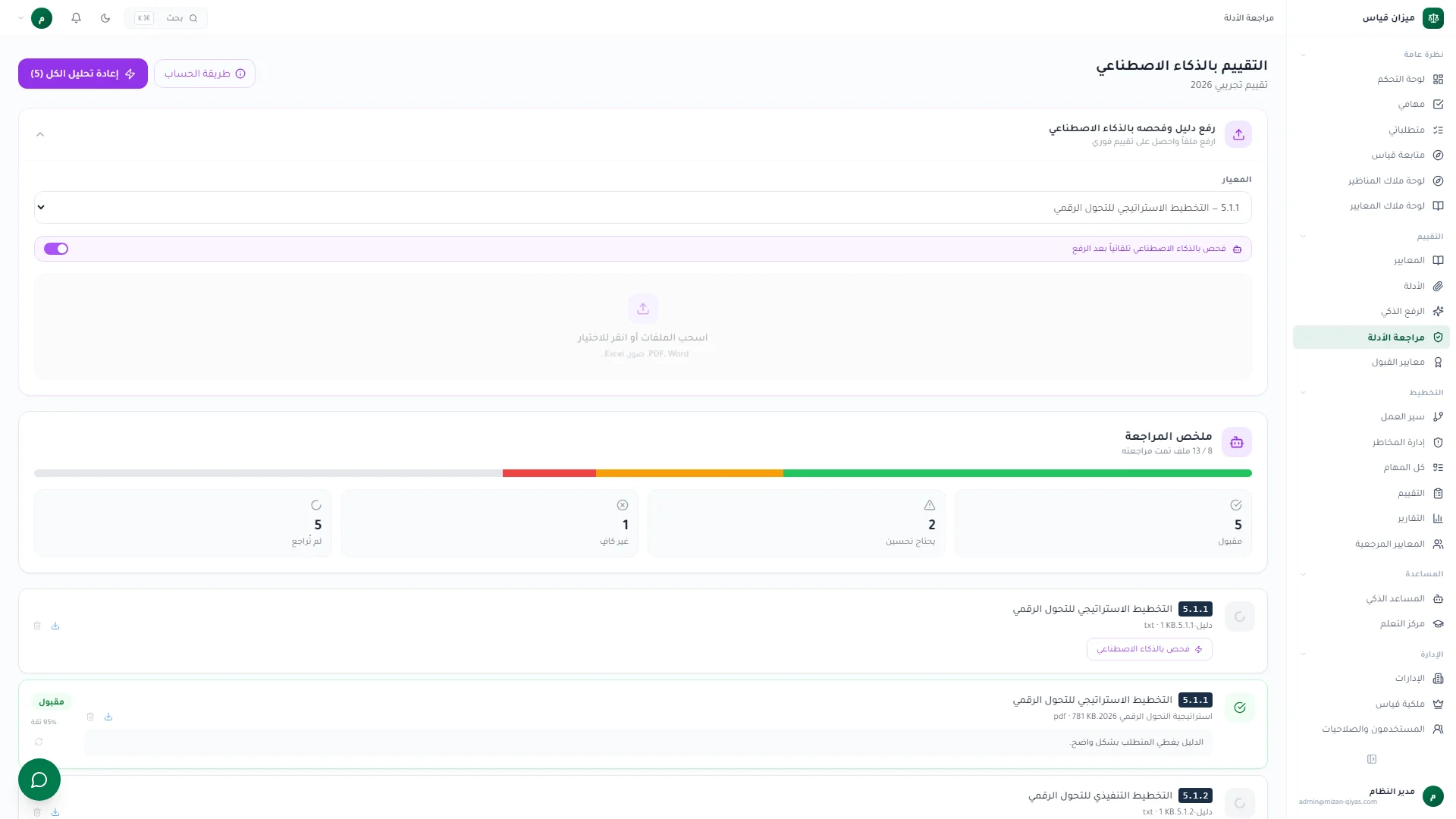 فحص الأدلة بالذكاء الاصطناعي